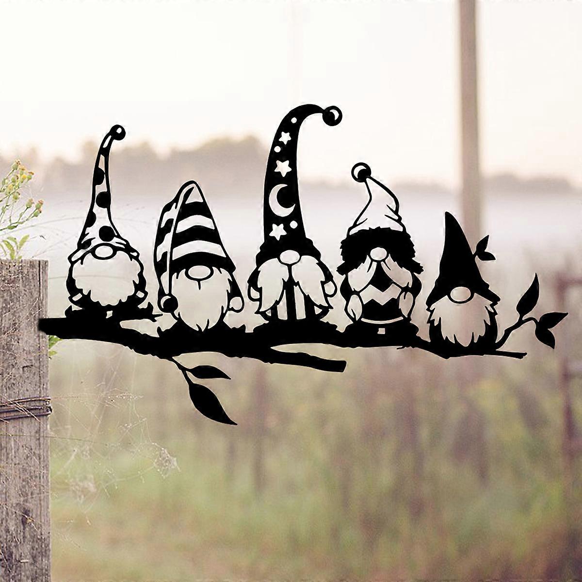 1PC Metal Dwarf Garden Stake Outdoor Decoration for Tree