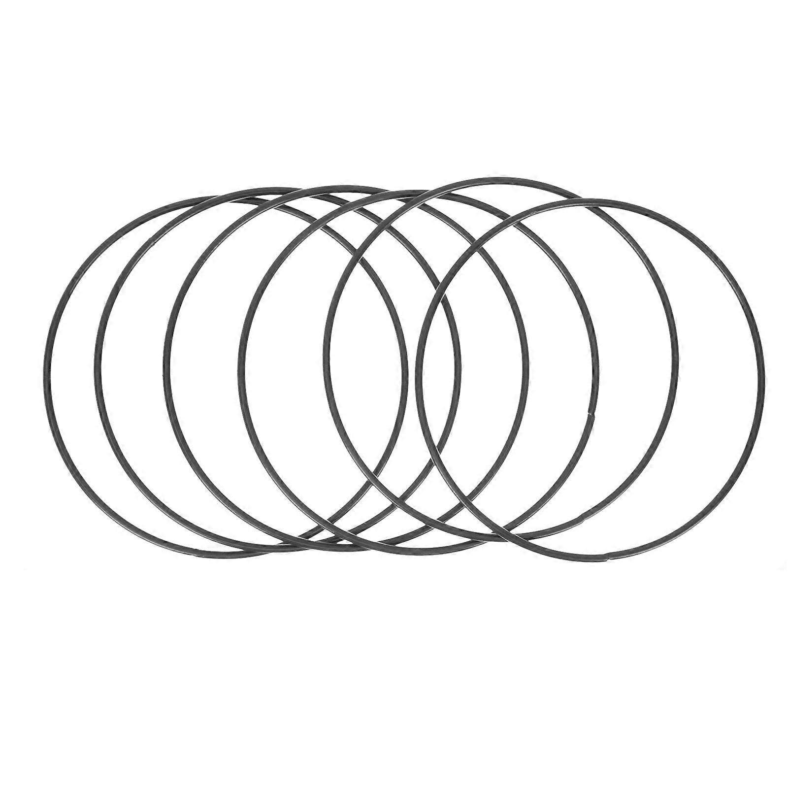 Black Metal Rings for Macrame Hoops DIY Craft Accessories 24Pcs