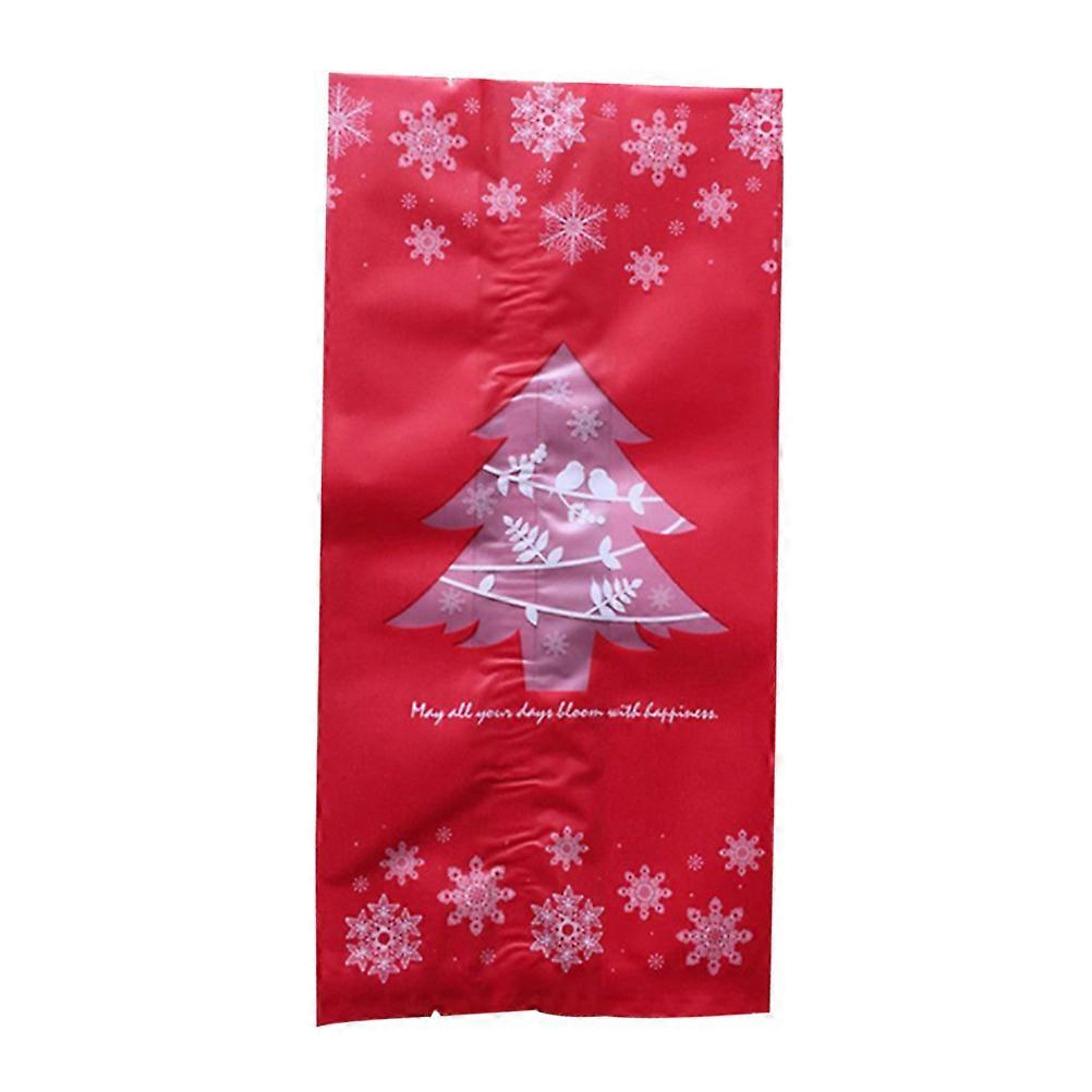 Christmas Gift Bag Red for Storage Candies 100Pcs Biscuit Packaging