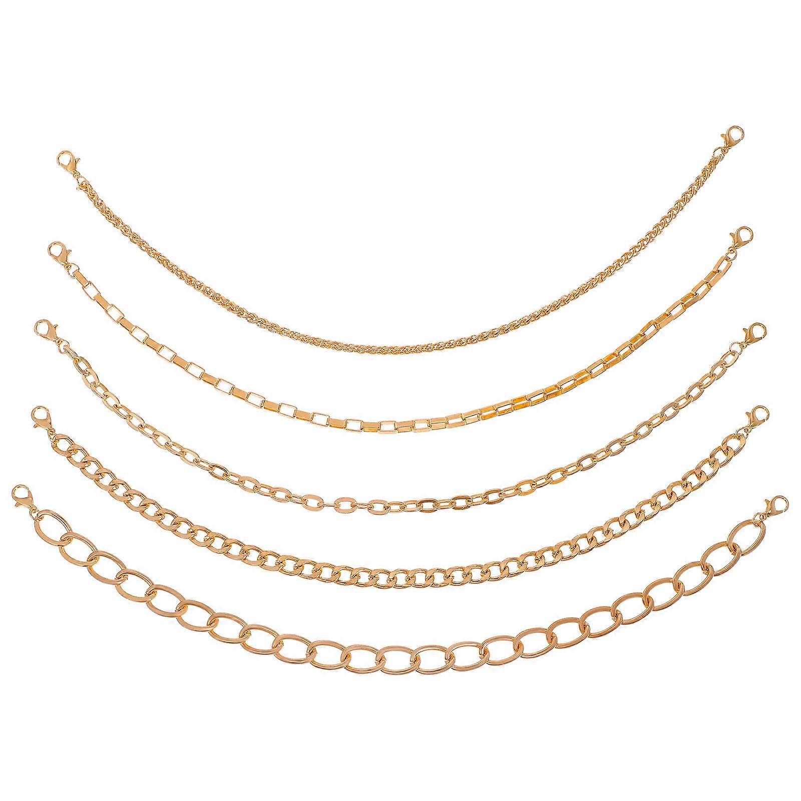 Hat Chain for Decoration 3Sets Golden Copper Baseball Cap Chains