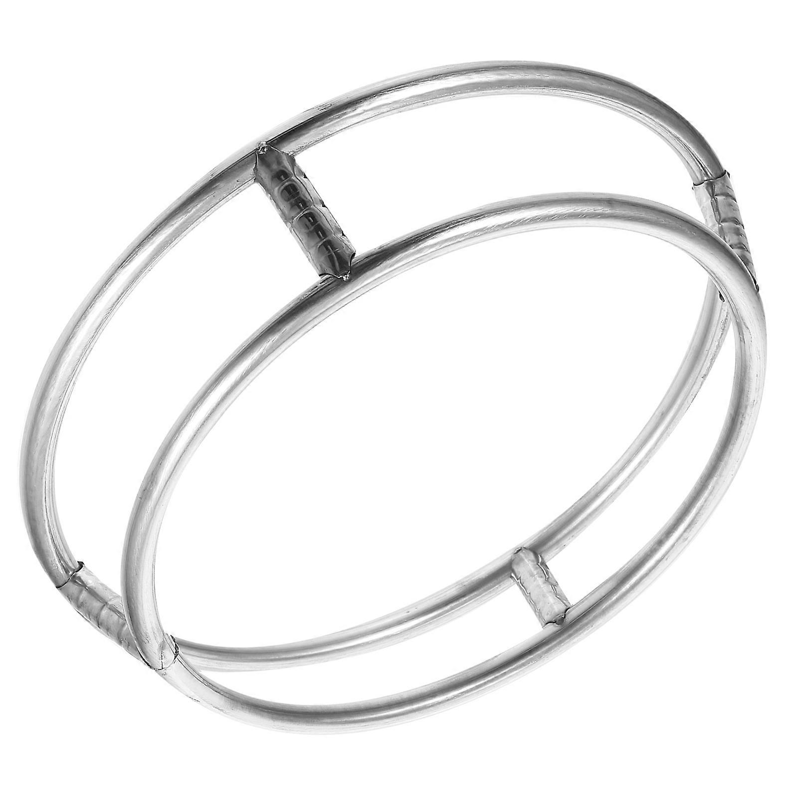 Double-Layer Round Pot Rack Stainless Steel for Heat Resistant Use 2Pcs
