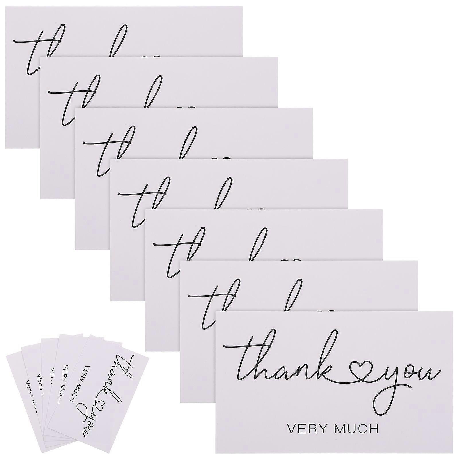 White Thank You Cards Multi-Function Coated Paper Cards 750Pcs