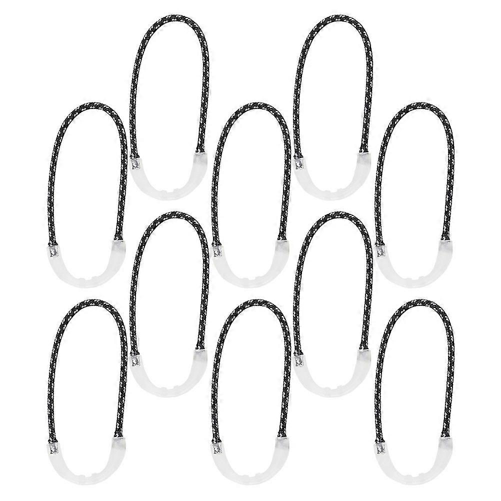 Luminous Zipper Rope Outdoor Backpack Accessory for Anti-Lost Drawstring 20Pcs