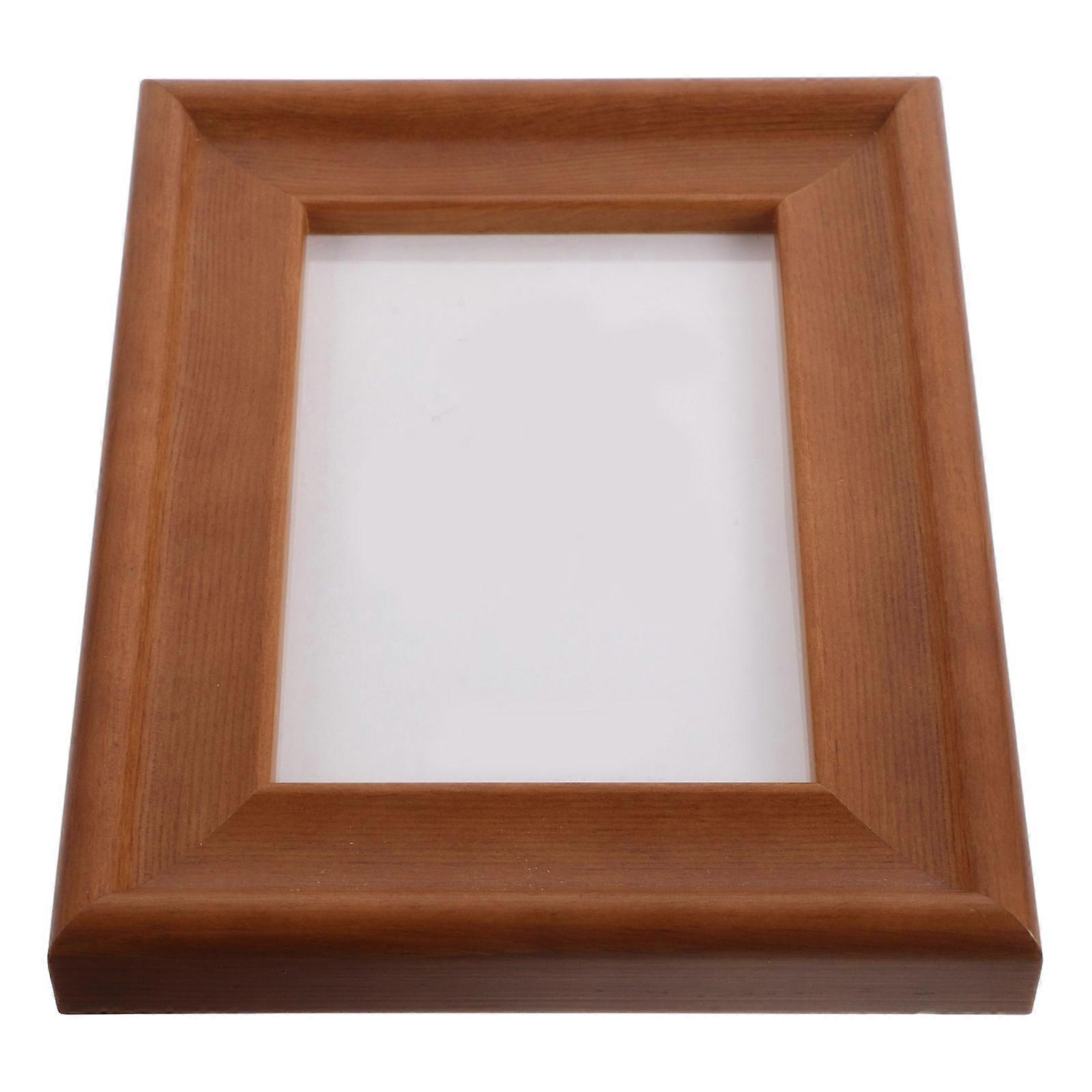 Desk Frames Solid Wood for Photo Display 5Pcs Rustic Light Brown