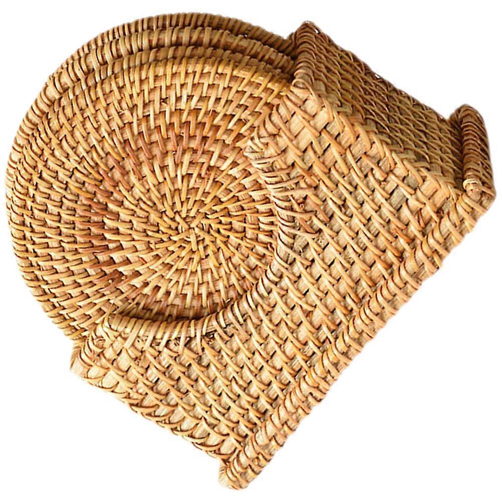 Decorative Coasters Round Placemats for Heat Resistant 5Sets