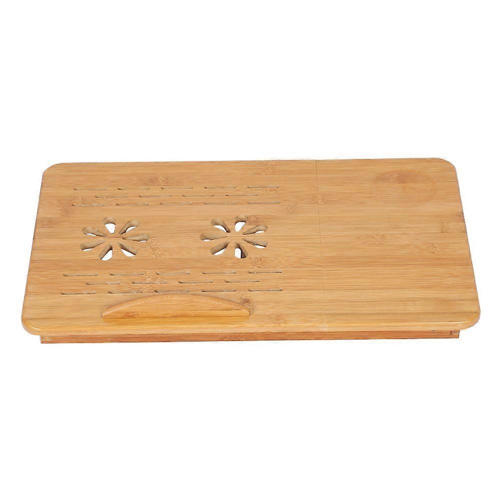 1Pc Adjustable Bamboo Rack Shelf Dormitory Bed Lap Desk Portable Book Reading Tray Stand