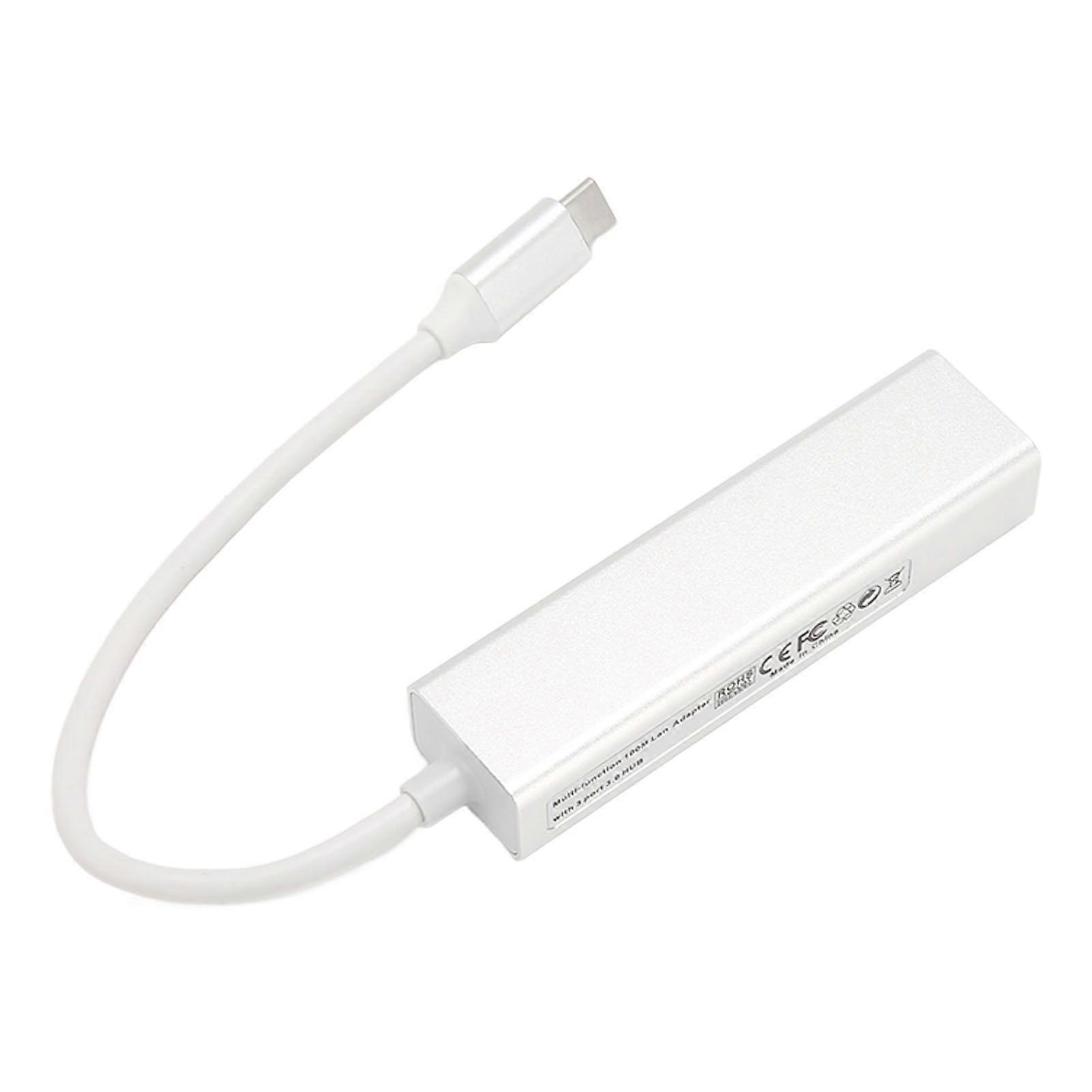 USB C Adapter Professional High Speed Data Transfer Compact RJ45 Docking Station for USB C Devices