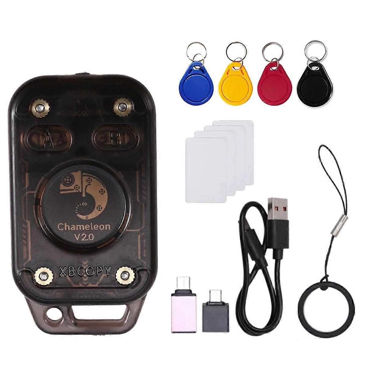 Chameleon V2.0 RFID Smart Chip Reader Emulator+4xUID Keychain/Card