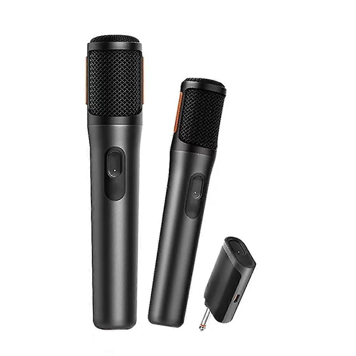2Pcs Digital Wireless Microphones, Rechargeable Battery, Clear Voice
