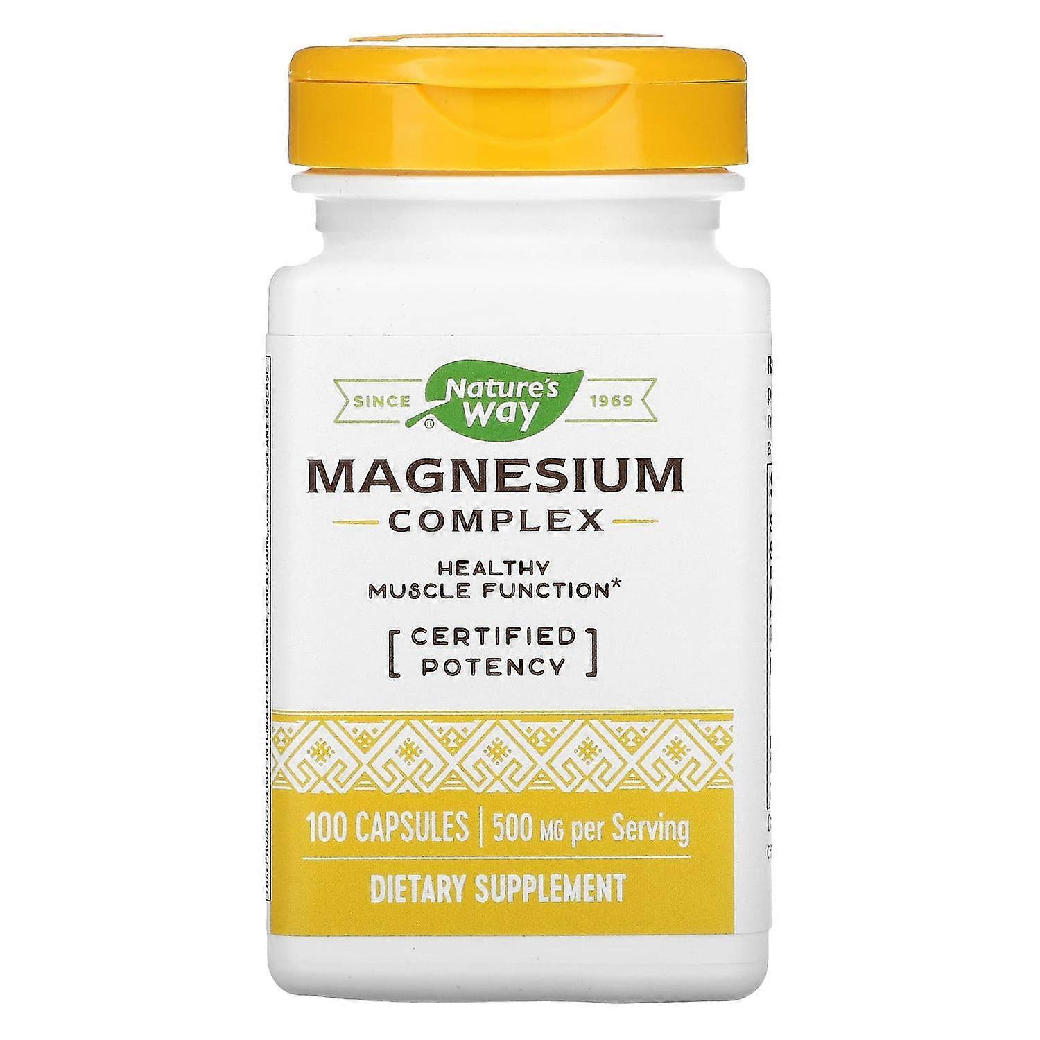 Nature's Way, Magnesium Complex, 250 mg, 100 Capsules
