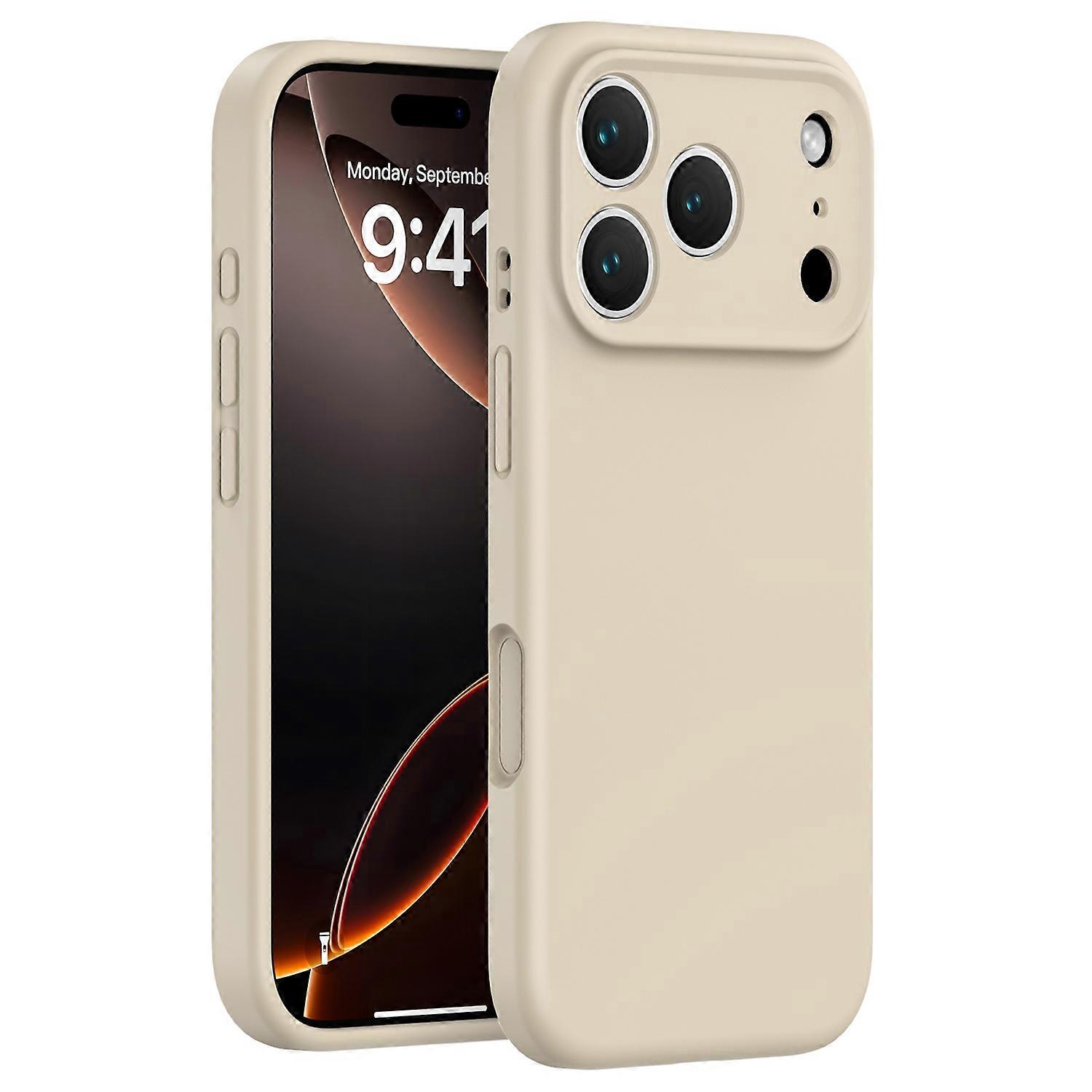 لجهاز iPhone 17 Pro Max Case Precision Fit PC غطاء هاتف واقي من السيليكون السائل مع ستوكات L