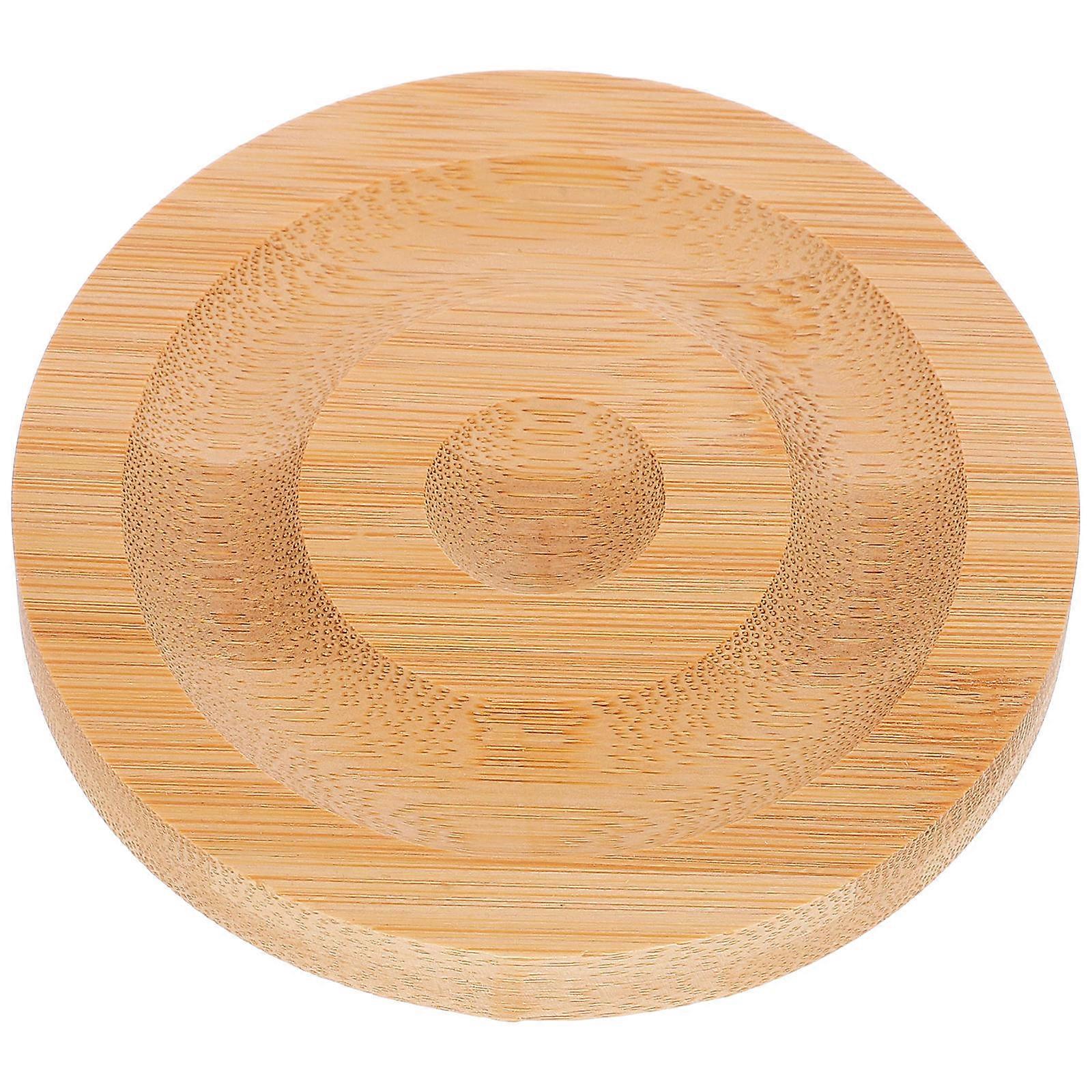 Bangle Display Tray Beige Wooden Bracelet Display Plate for Storage Use