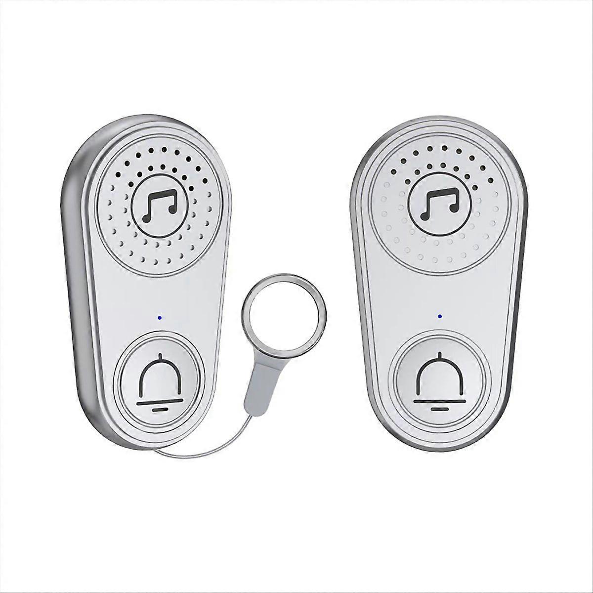 Wireless Intercom Call Button Doorbell Gray
