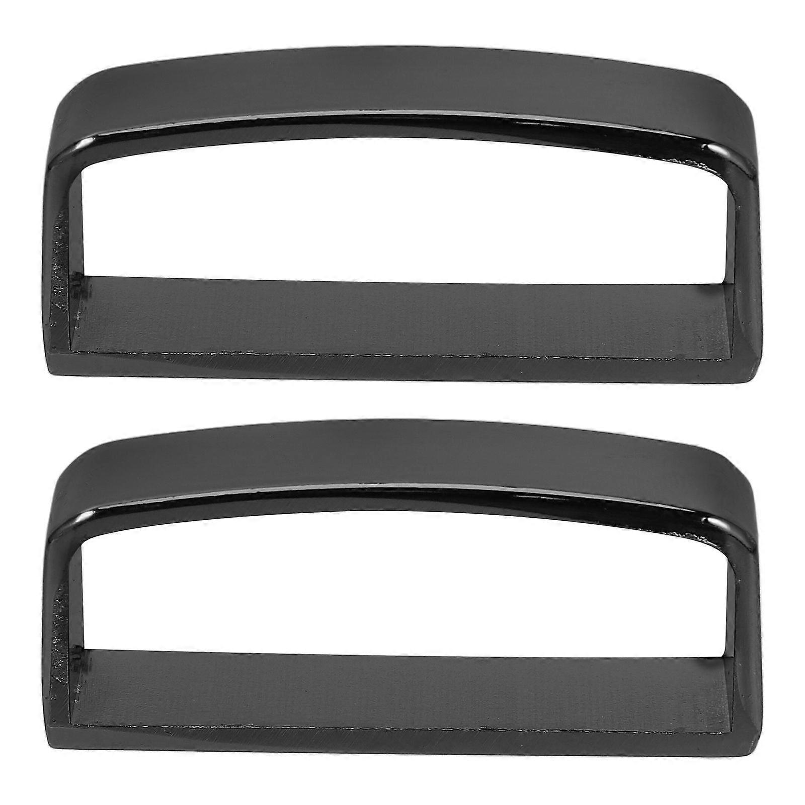 2 قطعة حزام معدني حلقة حارس للرجال المضادة للانزلاق مشبك مستطيل حلقة حلقة الفولاذ المقاوم للصدأ حزام حلقة موصل الثقيلة حزام الملحقات