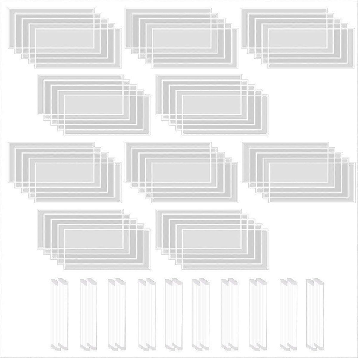 25 Pcs Sandblast Cabinet Lens Cover 23 X 11 Inches Inner Protector Adhesive Standard Sandblasting P