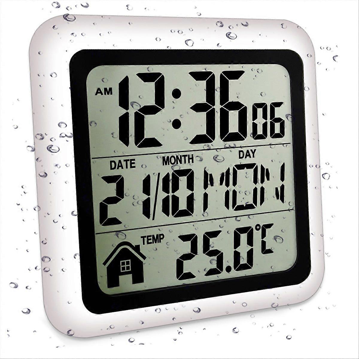 Large Waterproof Bathroom Wall Clock