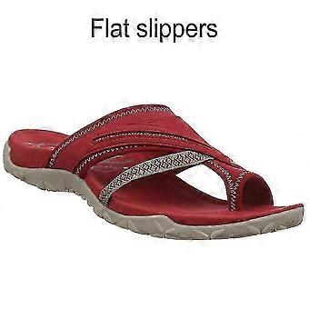 Ortopediske korrigerende tøfler for kvinner, myke, komfortable sandaler med åpen tå, sklisikre, uformelle slip-on-sko for sommerstrand og daglig bruk