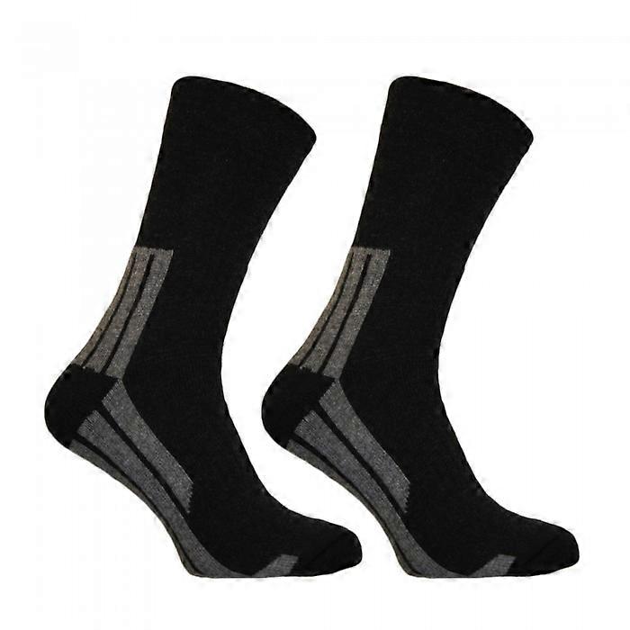 Simply Essentials Mens Wool Blend Active Boot Socks (Pack Of 2)