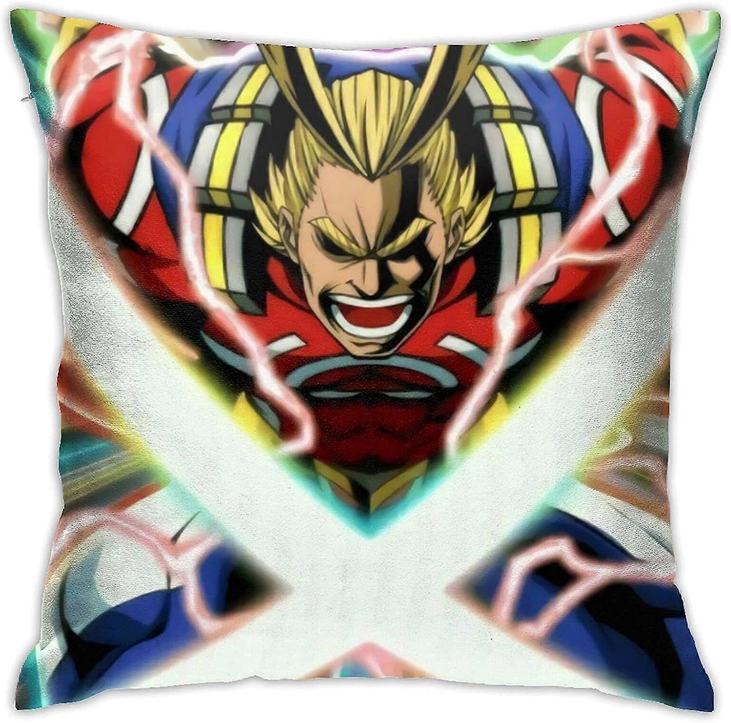 y510僕のヒーローアカデミアオールマイトアニメ枕両面スタイリッシュな印刷スロー枕カバーソフト枕カバー寝室ソファ装飾クッションカバー18