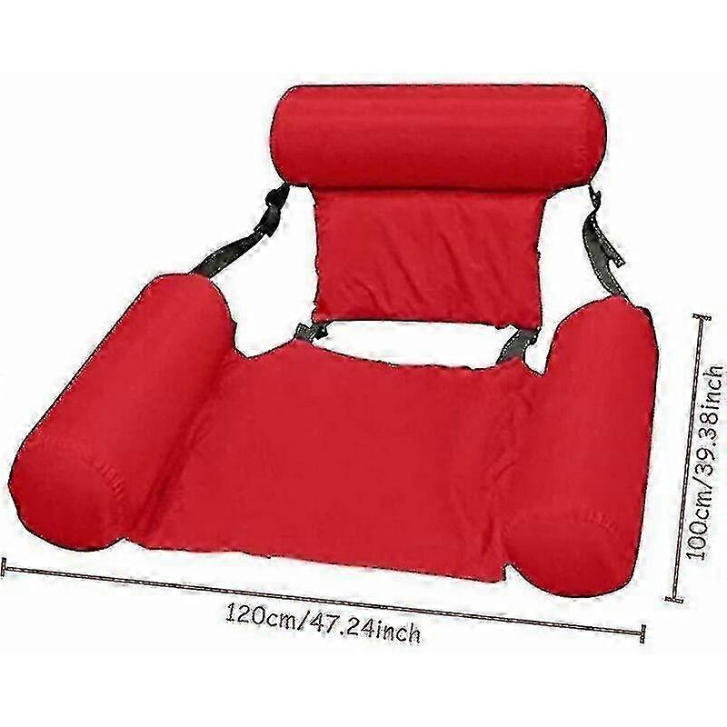 Hammock Floating Recliner Inflatable Pool Chair Foldable Floating