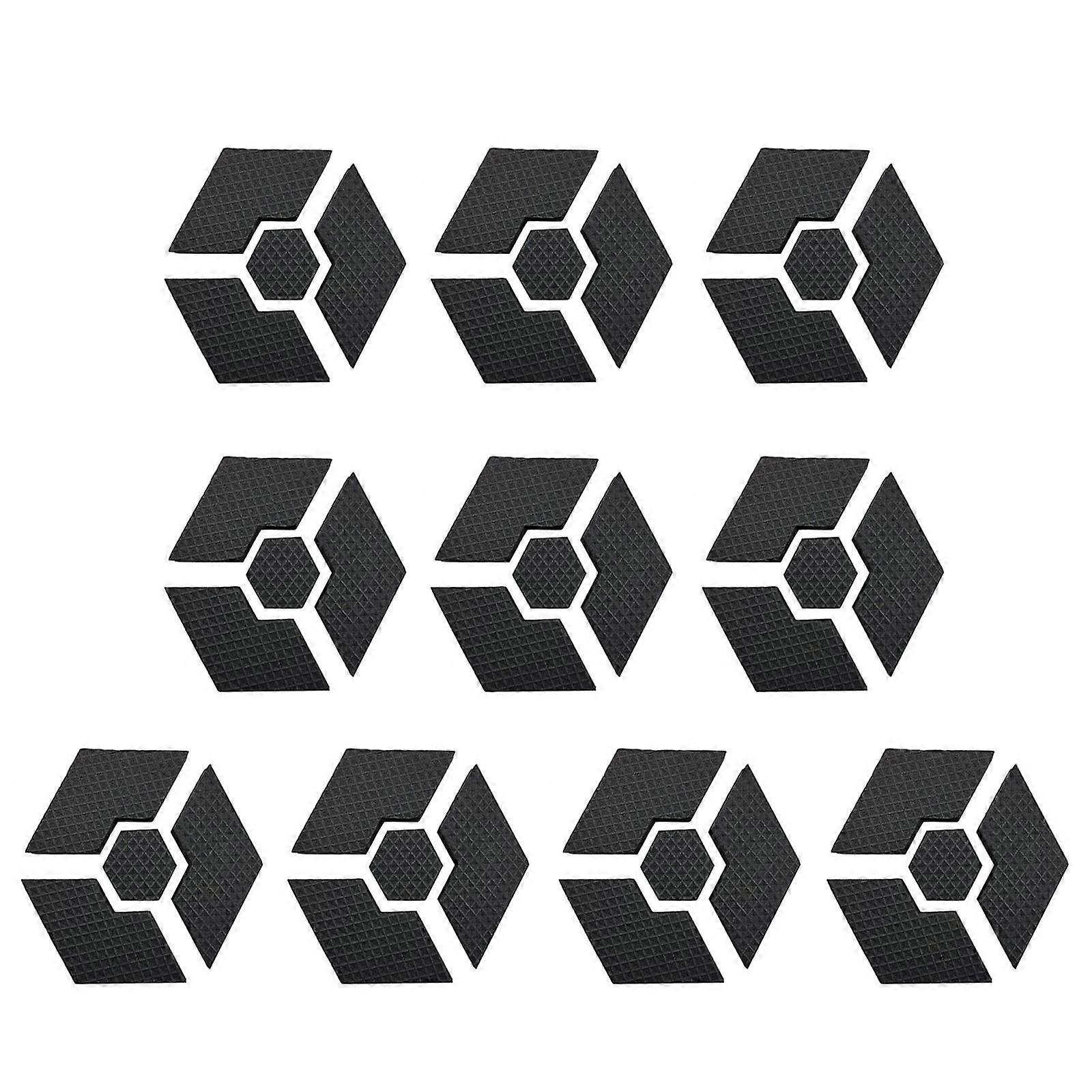 10 Piece Interlocking Plant Stand System Hexagonal Pot Elevators With Height Adjustment For Indoor Outdoor Container Gardening Multicolor