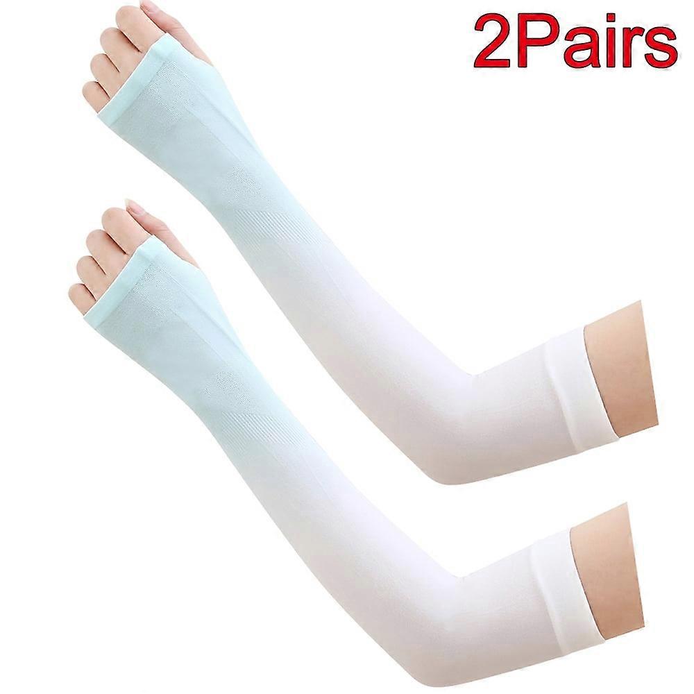 2Pairs Non-Slip Compression Sleeves for Outdoor Running(#08)