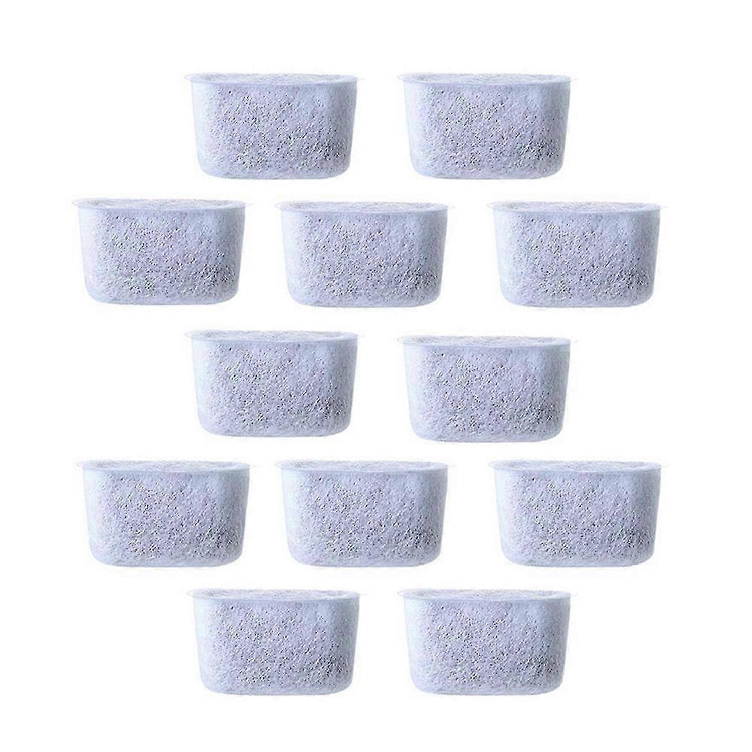 12pcs Replacement Charcoal Water Filters Non-woven Filter for Coffee Makers