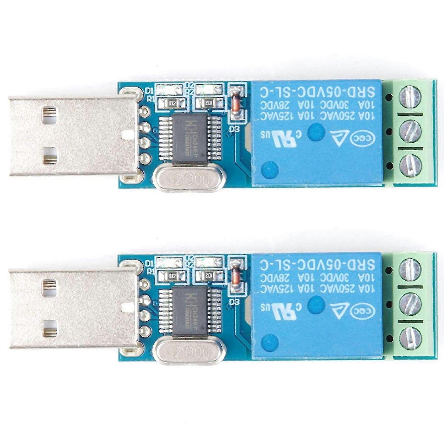 2x Usb Relay Module Usb Intelligent Control Switch Usb Switch For Lcus-1 Type Electronic Converter