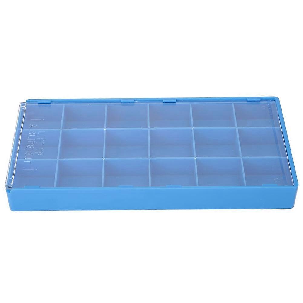 Plastic Watch Parts Storage Box Organizer Watchmaker Repairing Tools Storage Tray (18 Grid)