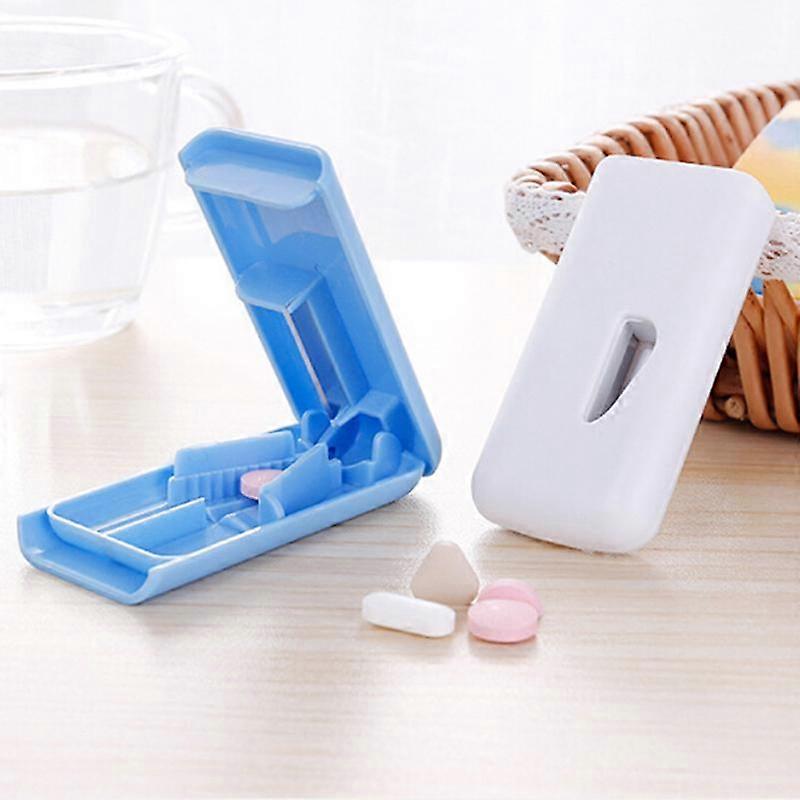 Tablet Pill Cutter Splitter Medicine Box Storage Case Crusher Grinder Divider