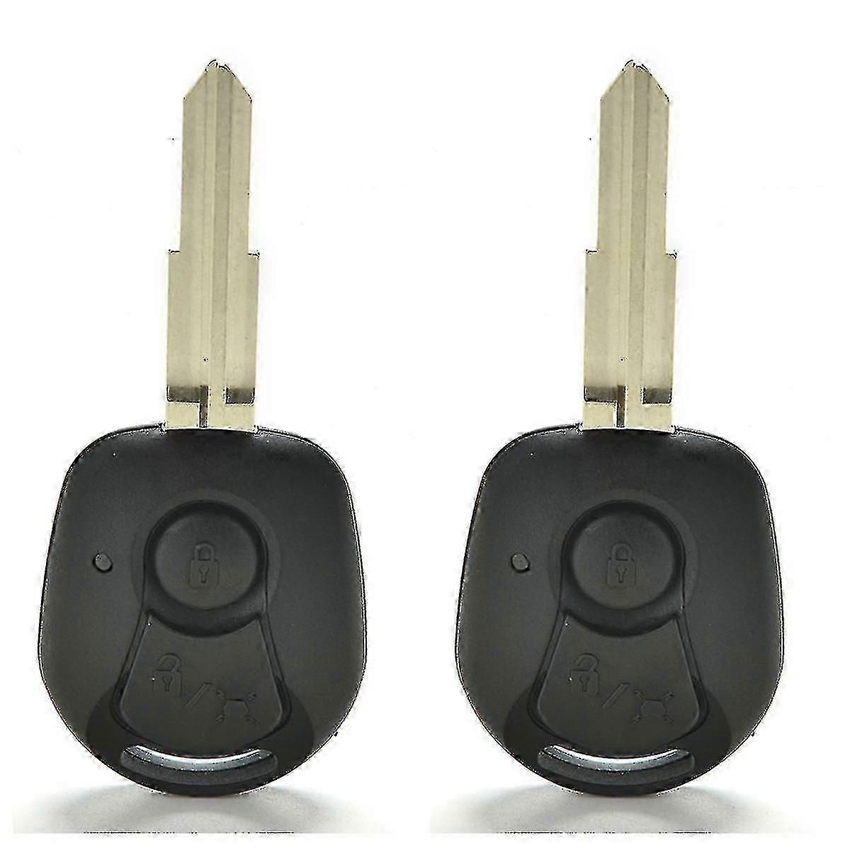 2PCS Key Fob Shell Case Cover for Ssangyong Actyon Kyron Rexton Remote Replacement