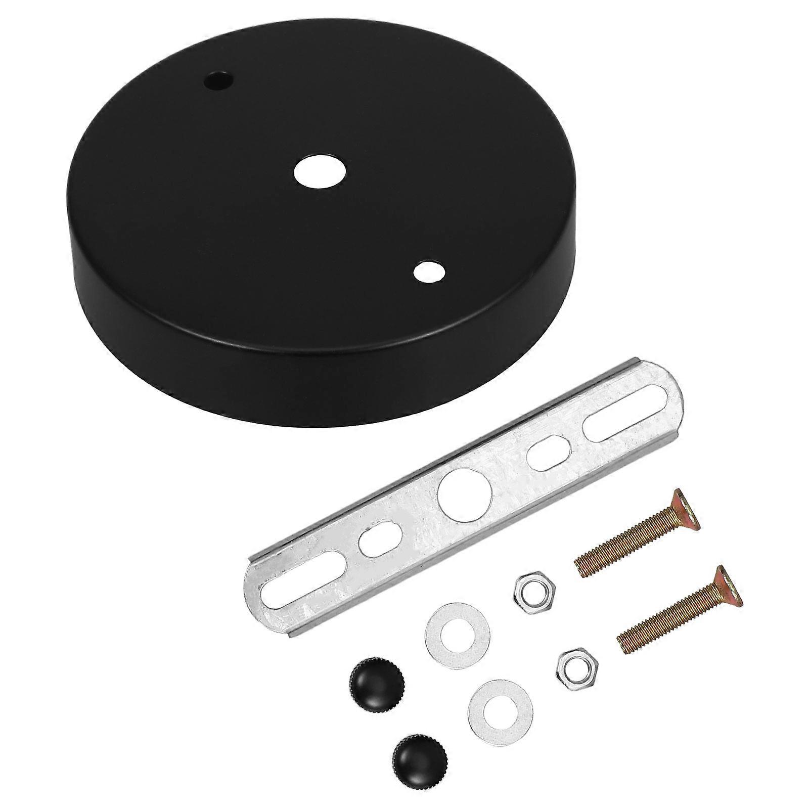 Black Ceiling Canopy Kit for Chandelier 3Sets with Vintage Design