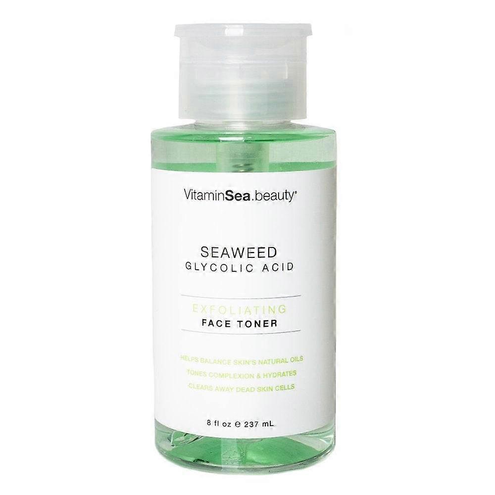 Vitaminsea.beauty Exfoliating Seaweed & Glycolic Face Toner, 8 Oz