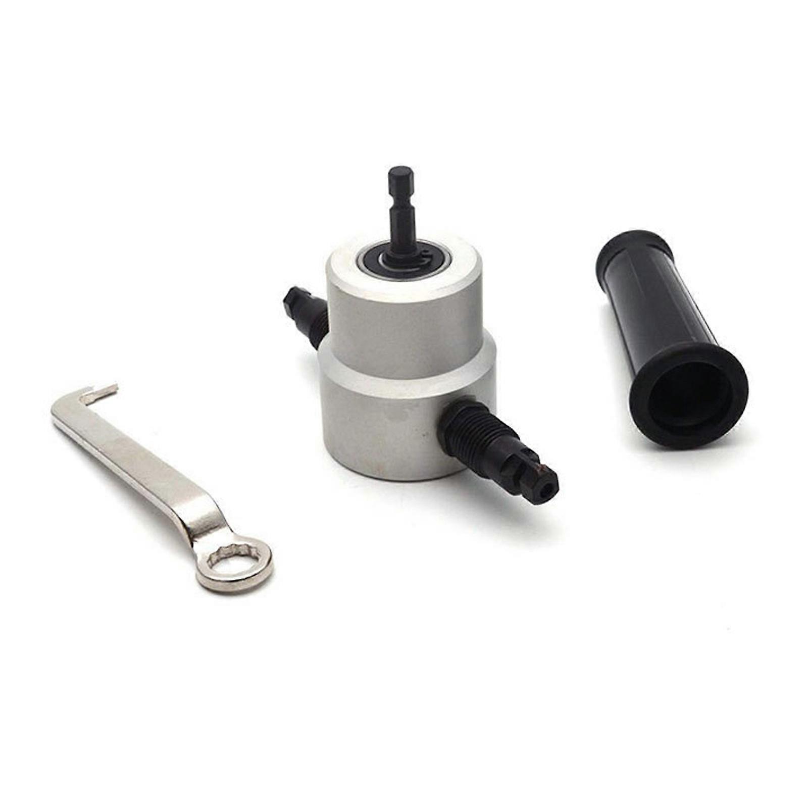 Metal Cutter Double Head Metal Nibbler For Thin Sheet Iron Plate Cutting Ergonomic Handle Portable Manual Tool Multicolor