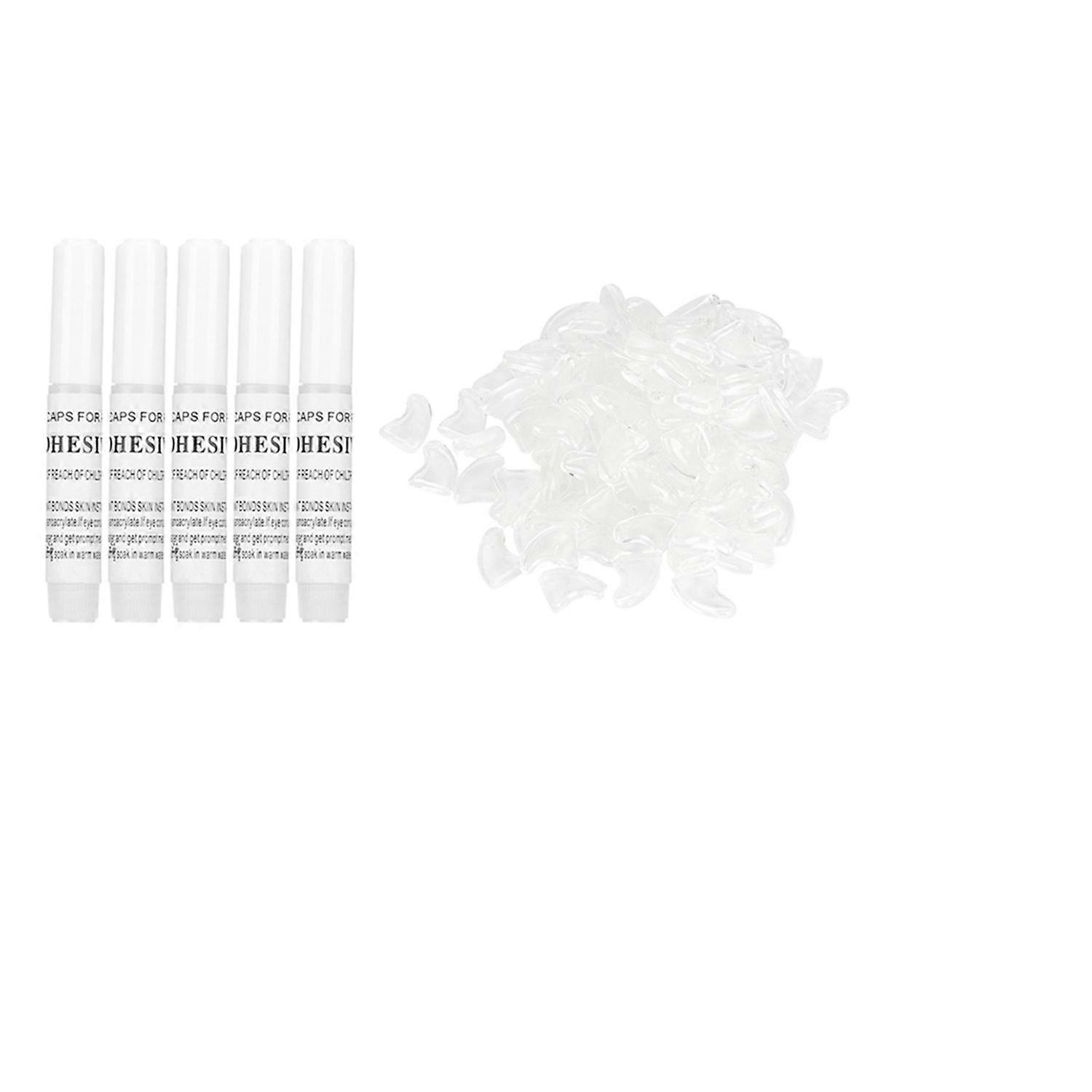 100PCS لينة الأليفة القط مسمار قبعات غطاء آمنة المضادة للخدش مخلب مخلب حامي يغطيأبيض M