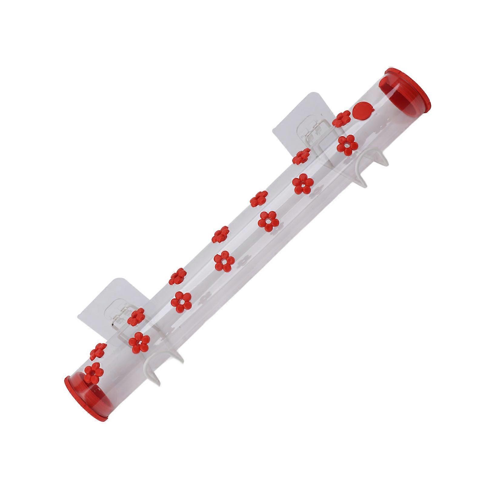 40cm Window Hummingbird Feeder Transparent Hummingbird Water Drinking Feeding Pipe