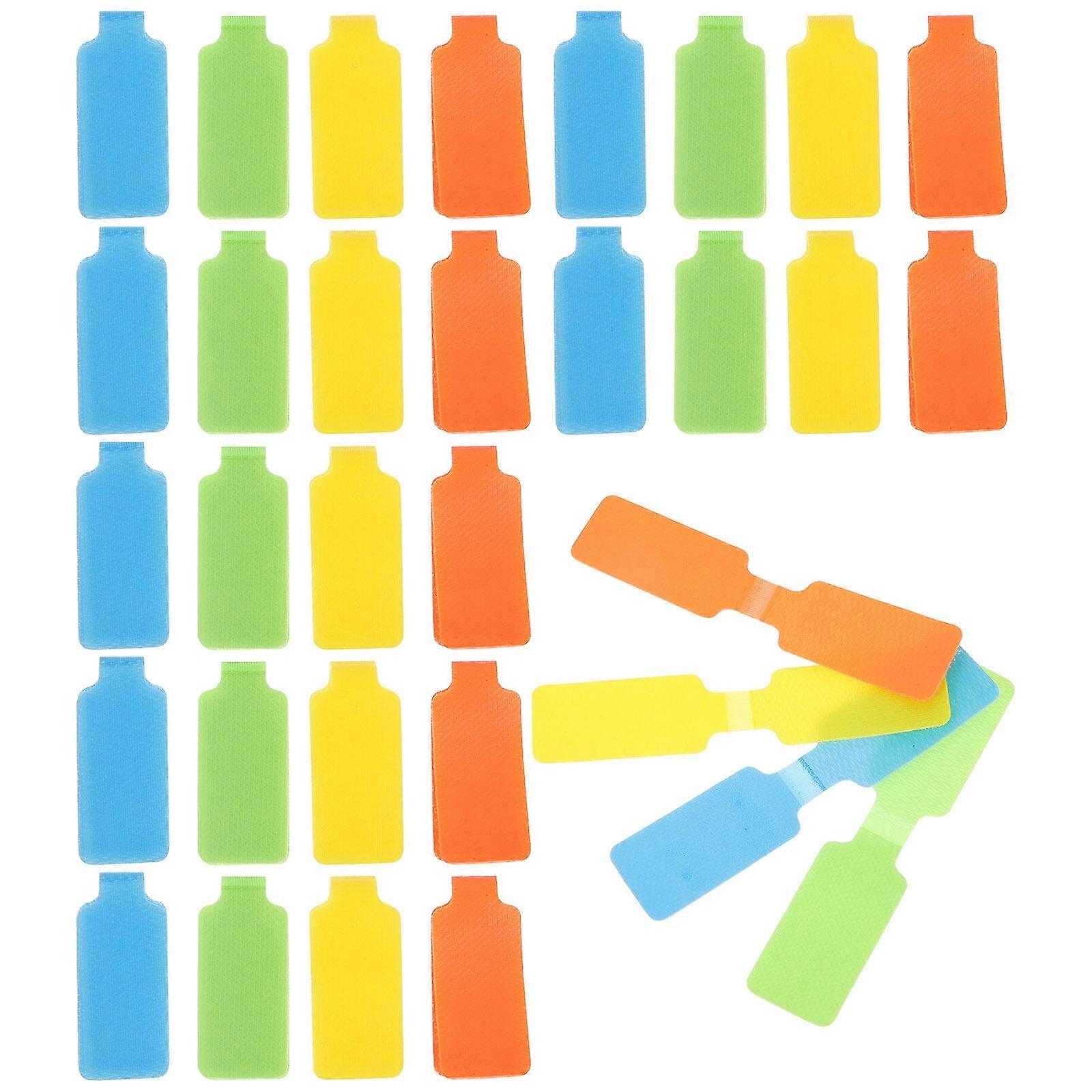 50pcs Cord Label Cable Tag Reusable Cord Tag Writeable Labeling Wire Tag Tie