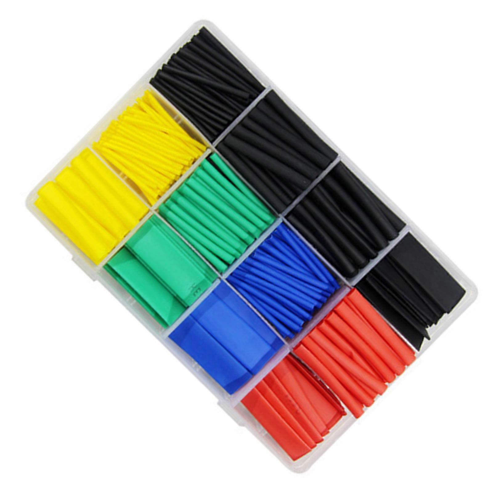 Cable Wraps Sleeve Kit Varied Size and Color for Effective Insulation and Connection With Storage Case Multicolor