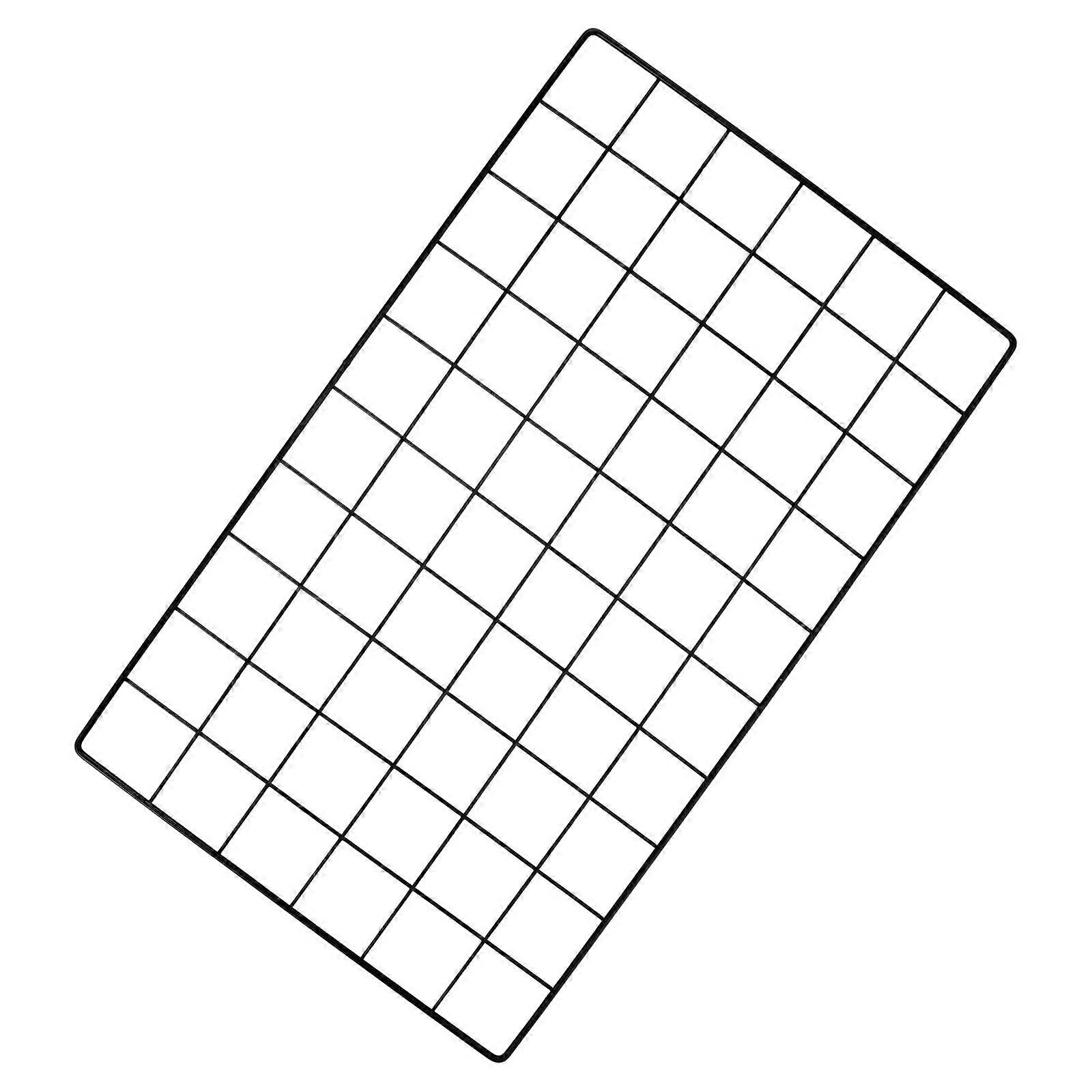 Iron Grid Wall Panel Picture Display Set 2pcs Home Decor Organizer