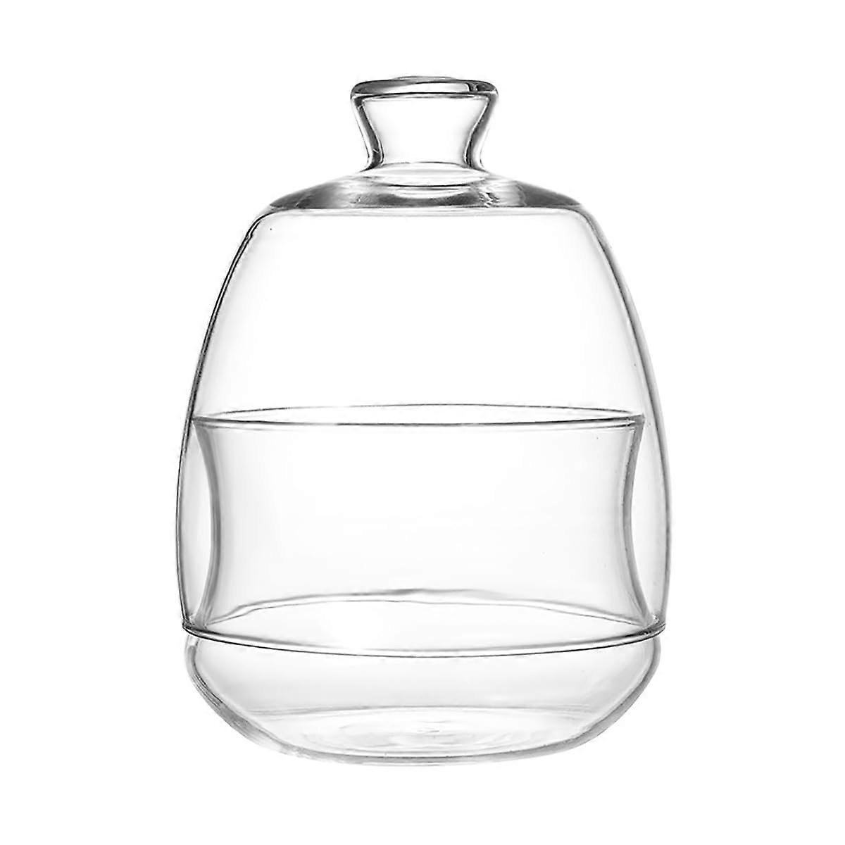 Borosilicate Glass Jar with Thermal Shock Resistance, Clear Minimalist Tea and Sugar Storage