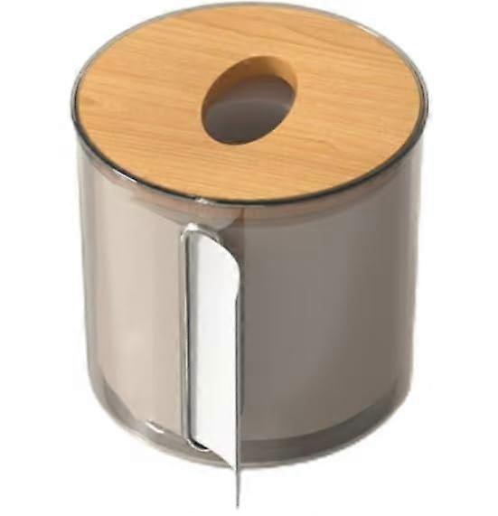 Dryer Sheet Dispenser with Clear Acrylic Box and Dustproof Bamboo Lid for Laundry Room Organizer