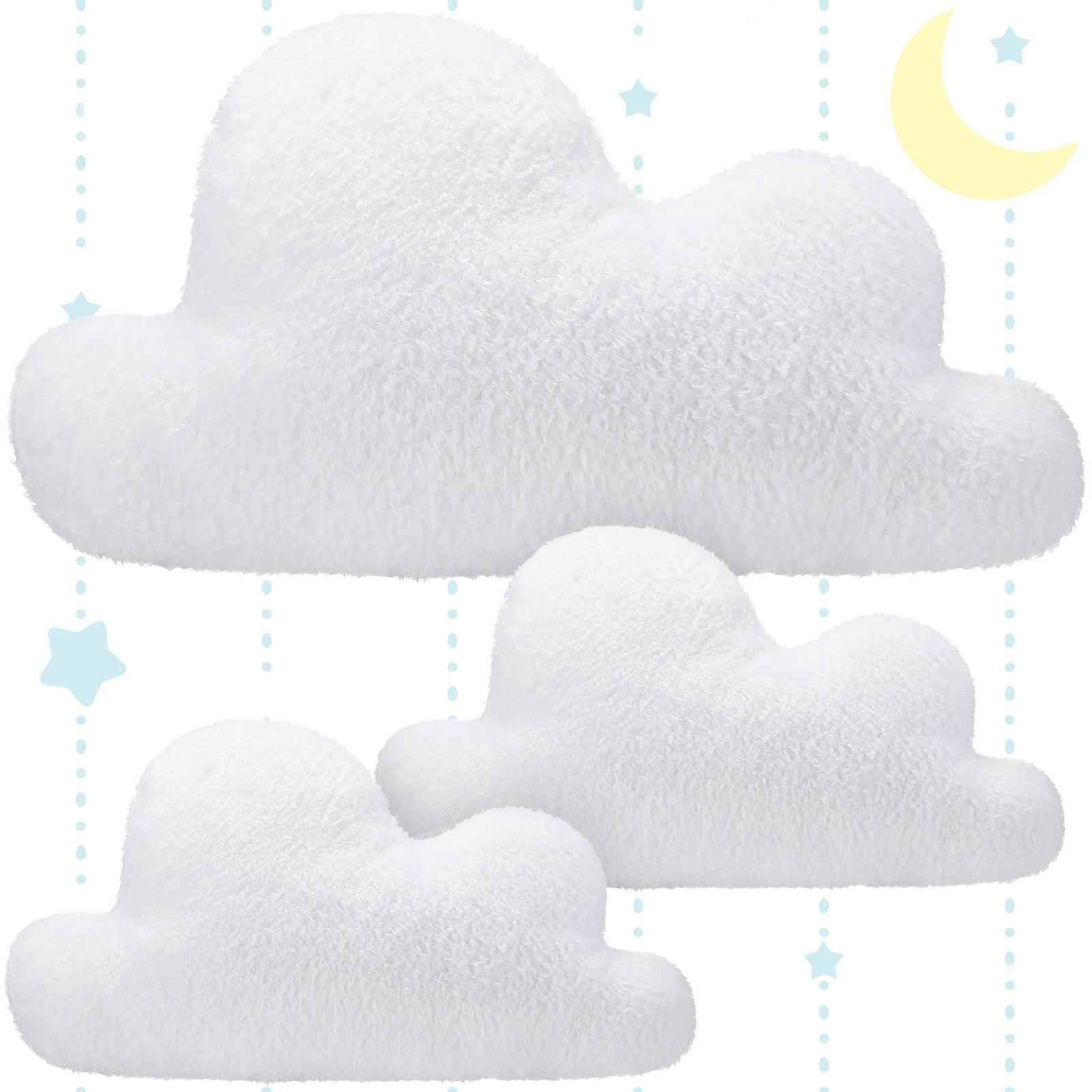 Cloud Throw Pillow Set with Charming Design, Soft PP Cotton, 2 Sizes for Kids Room and Nursery