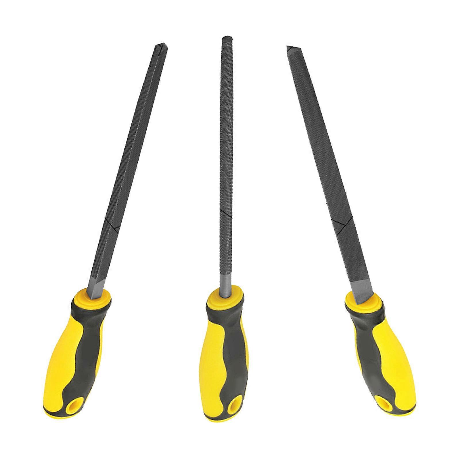 Wood File,Rasp 3pcs for Woodwork Fine Tooth Spacing Wood Rasp for Woodworking File Flat File Rasp Smooth Finishs Multicolor