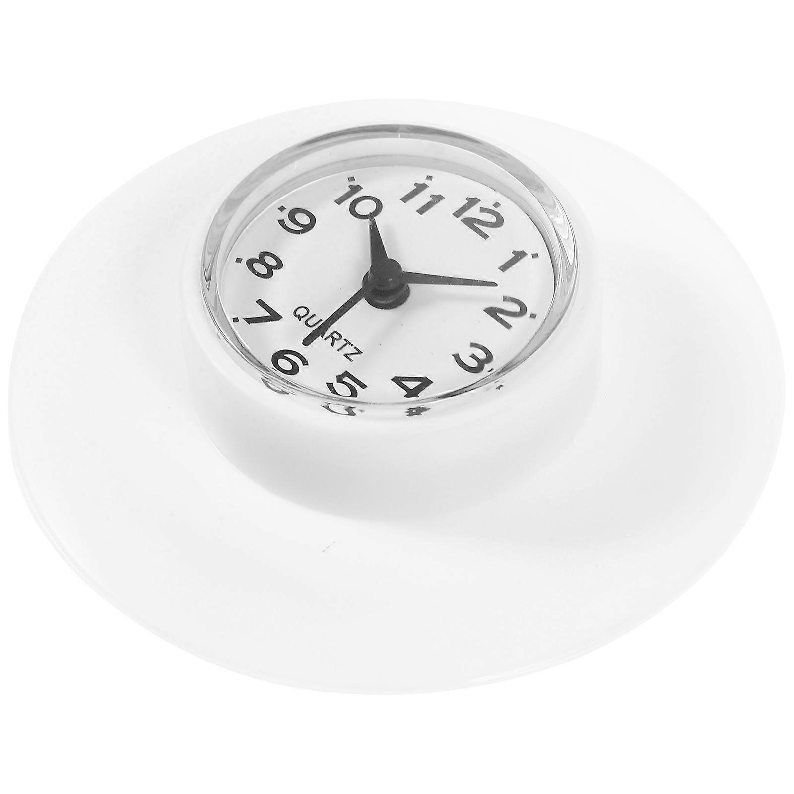 Bathroom Clock Waterproof Shower Clock Suction Cup Table Clock for Kitchen