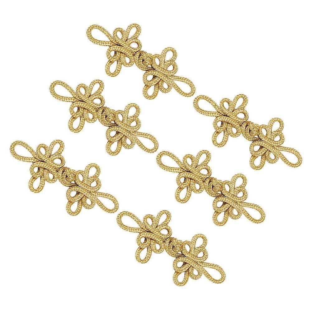 6 pairs of Sewing Fasteners Chinese Knot Design DIY Buttons Cheongsam Buttons