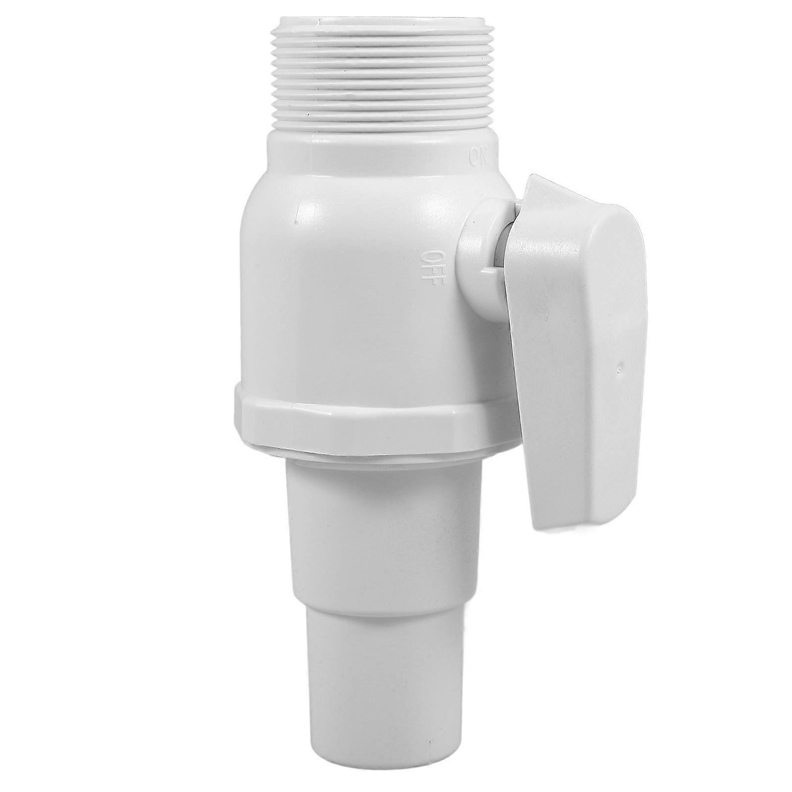 Ball Valve Two-Way Pool Valve for Filter Skimmer Durable PVC