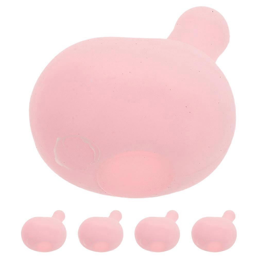 DIY Squeeze Toy Props with Soft Silicone Bubble Inserts for Creative Doll Making Pink