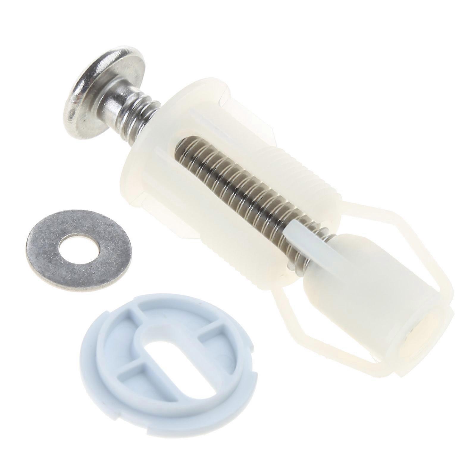 Quick and Easy Toilet-Seat Installation Toilet-Seat Top Fixing Hinges Screws Top Fixing Hinges with Screws and Caps Multicolor