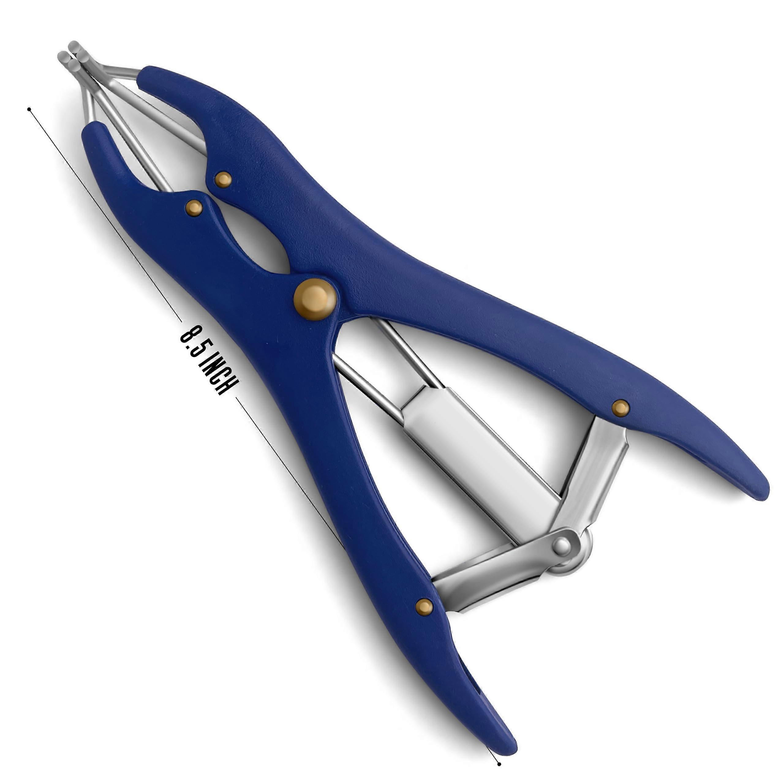 8 Inch Elastrator Pliers with Blue Handle for Livestock Castration and Tail Docking