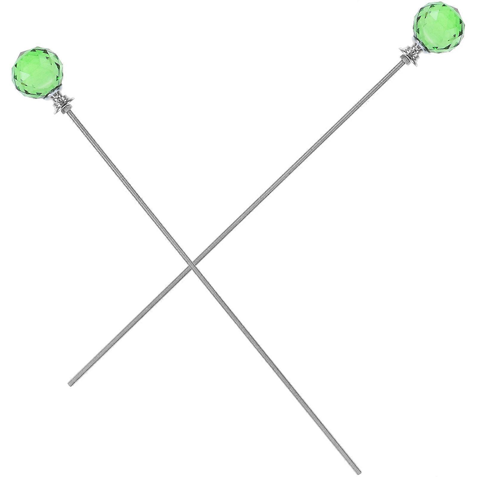 Decorative Crystal Plant Stakes for Flower Pot Support 2Pcs